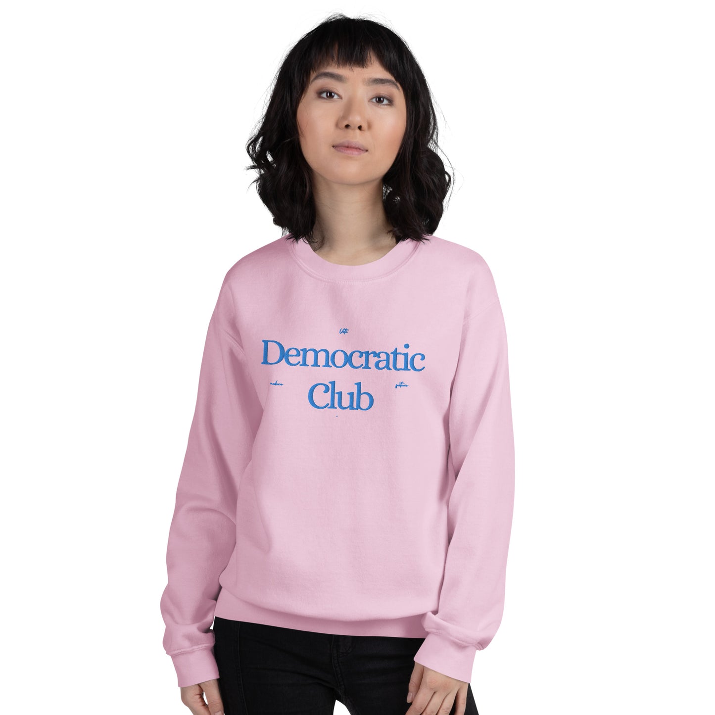 Y2K Classic Fit Democratic Club Sweatshirt