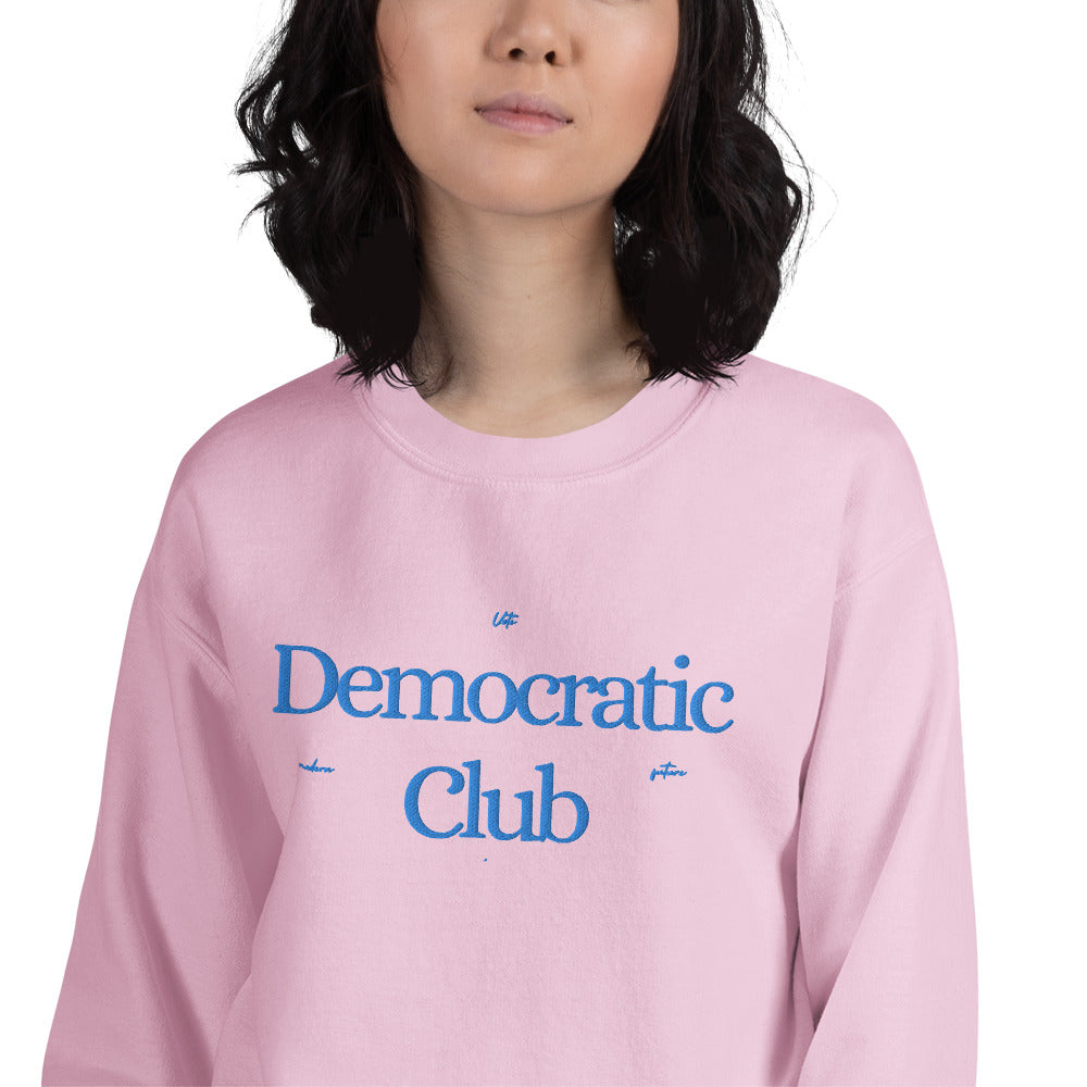 Y2K Classic Fit Democratic Club Sweatshirt