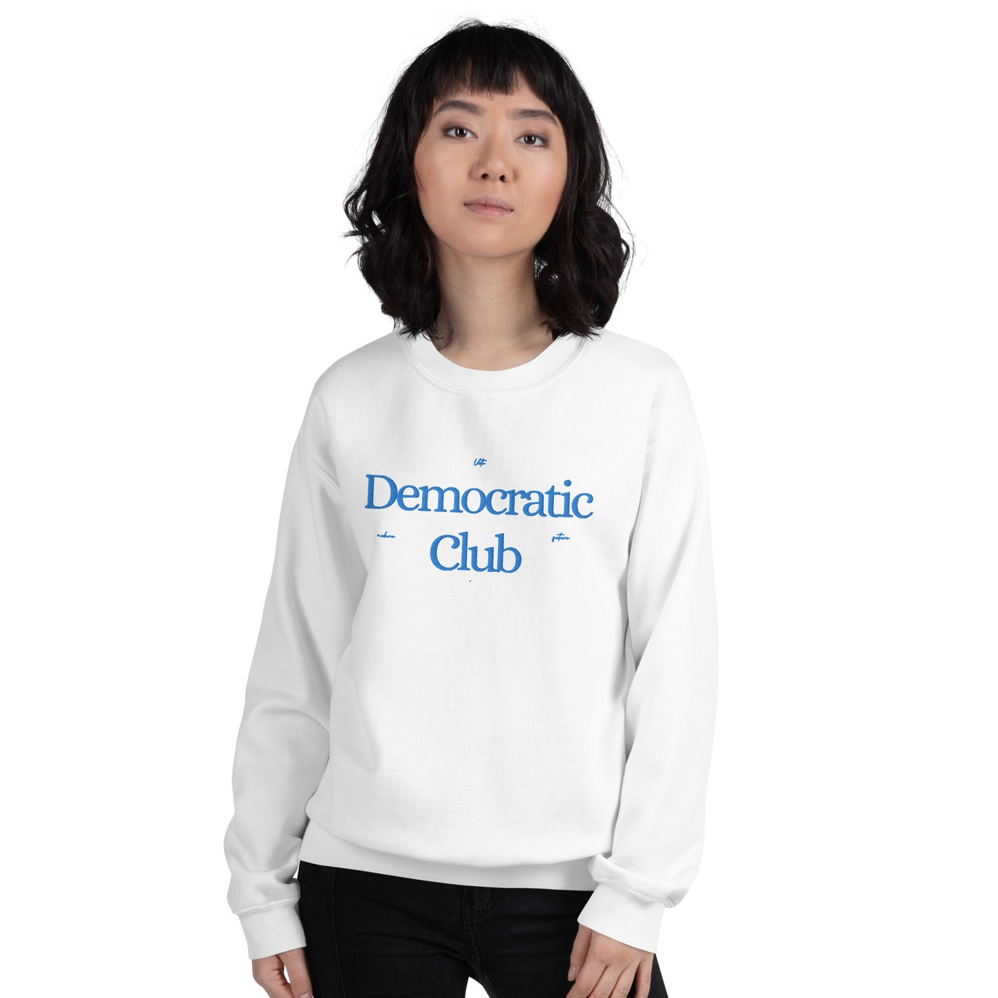 Y2K Classic Fit Democratic Club Sweatshirt